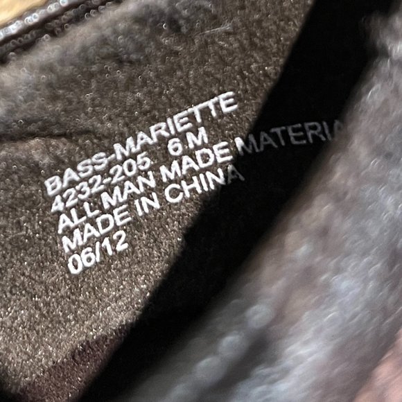 BASS Shoe Boot Size 6M Brown Man Made Material Good Condition 2 1/4" Heel - Picture 9 of 11